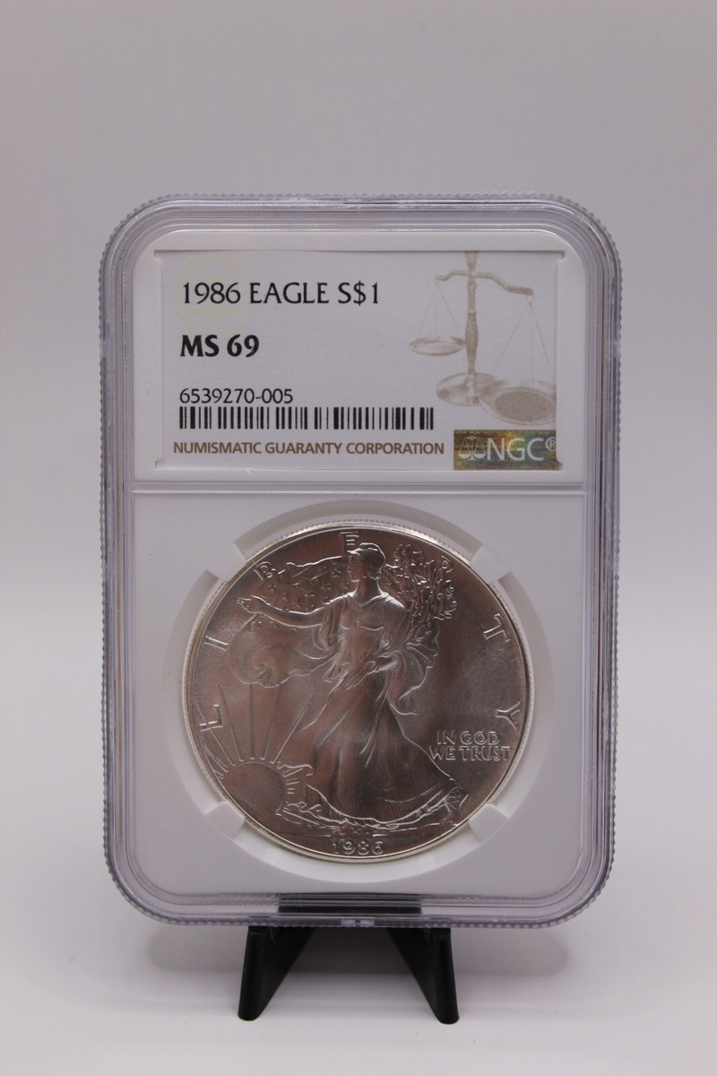 1986 Silver Eagle $1 NGC MS69 (063PID) | eBay