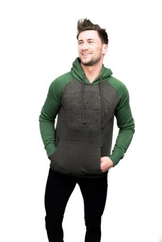 Guinness Green & Gray Uni-Sex Hoodie Officially Licensed Choose Your Size - Picture 5 of 5