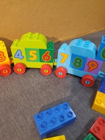 LEGO Duplo #10847 NUMBER TRAIN I think Complete & 4624 ++ Extras