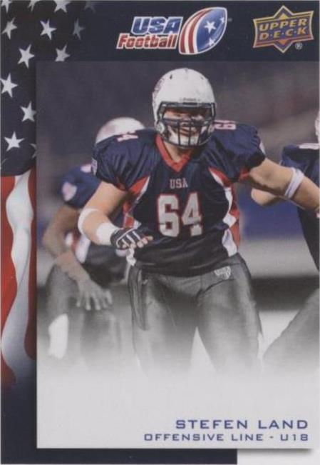 2014 Upper Deck USA Football Stefen Land #88 - 1 of 2
