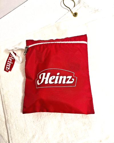 HEINZ GOLF COLLECTION  2-Balls TItleist, 2- T's, 2-Towels, Mug & Zip Pouch - Picture 10 of 11