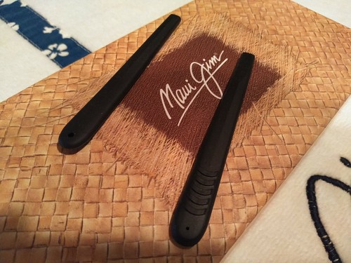 MAUI JIM MJ142 Volcano Black Temple Tips ULTRA RARE *NEW* LAST ONE! - Picture 4 of 4