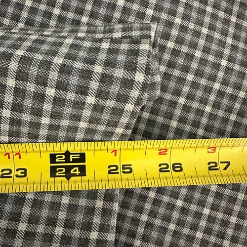 Oak Hill Blazer Jacket Mens 2XL Gray Blue Plaid Notch Lapel Single Breasted - Picture 10 of 10