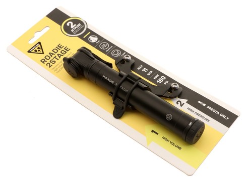 Topeak Roadie 2Stage Aluminum Pump Presta 160 PSI TRD-2STG 89g Bike Pump NEW - Picture 5 of 5