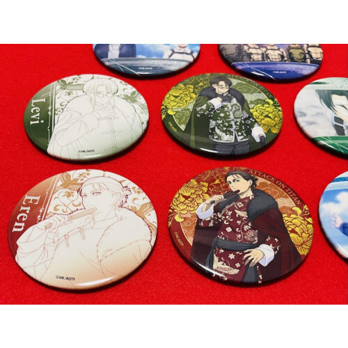 進撃の巨人　Attack on Titan GIGO限定　缶バッジ　コンプ8点 進撃の巨人 エルヴィン確定ランダム缶バッジ （全8種）BOX – IG