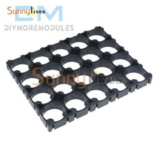 ABS Black 18650 Battery 4x5 Cell Spacer Radiating Shell Pack Plastic Heat Holder