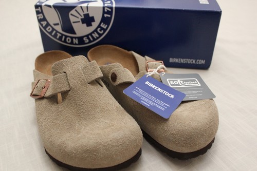 Birkenstock Boston Weichbettung taupe Clogs normale Passform US L 6,0 M 4,0