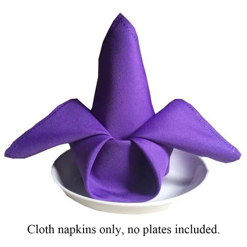 Party Table Napkins Wedding Tableware Linen Serviettes Polyester Cotton Fabri ) - Picture 29 of 41