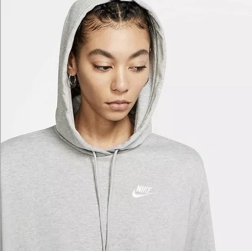 Nike Cropped Hoodie Adult Womens XXL BV3624 063 Jersey Gray Sportswear NSW - Picture 3 of 10