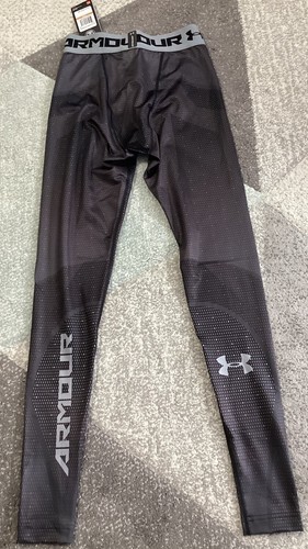 Men's Under Armour ColdGear Graphic Leggings Black Small NWT $60 UA 1282001 - Picture 2 of 20