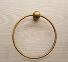 Brass Napkin Button Knob Figurine Towel Ring Hanger Door Wall Vintage Home Decor