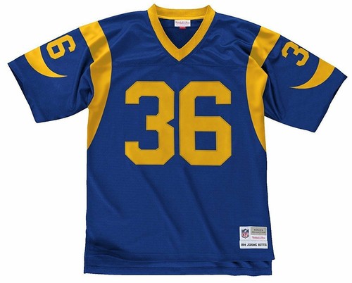 Mitchell & Ness Men's Los Angeles Rams Jerome Bettis Throwback Jersey Medium - Picture 2 of 2