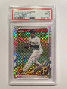 2021 Topps Chrome Ke'Bryan Hayes RC Rookie X-Fractor #191 -- PSA 9
