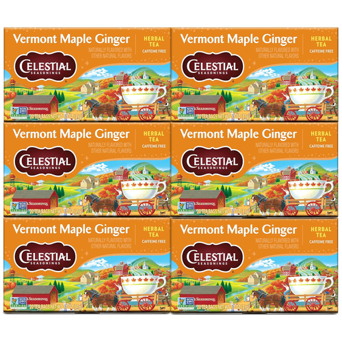 Celestial Seasonings Herbal Tea, Vermont Maple Ginger, Caffeine Free, 20 Count ( - Picture 12 of 12