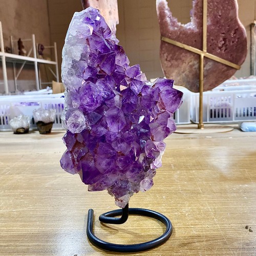 5.46LB High quality amethyst cluster - spiritual energy crystal cluster specimen - 第 12/20 張圖片