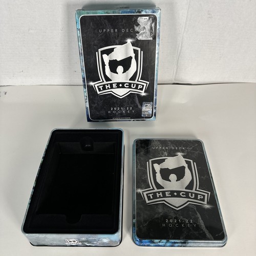 2021-22 Oberdeck The Cup Hockey leere Box und Dose ***Keine Karten