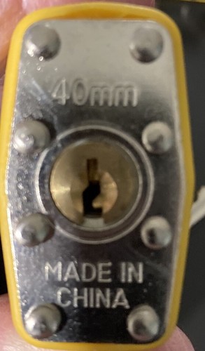 Menge 3 Guard Sicherheits-Vorhängeschlösser 4 mm mit verlängertem Haken Neu mit Schlüssel - Bild 2 von 3