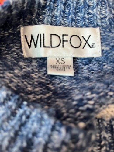 *WILDFOX* "I Love School Holidays" Sweater XS WOOL BLEND - Picture 7 of 7