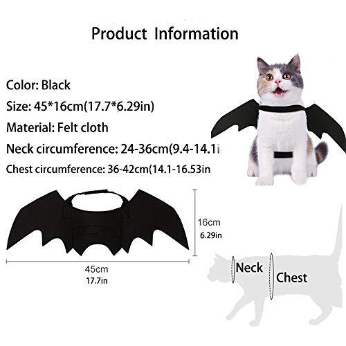 Pet Cat Bat Wings for Halloween Party Decoration, Puppy Cosplay Bat Costume - Bild 6 von 7