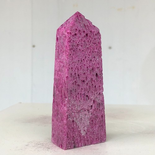 211g Natural Red Corundum Mineral Spirits Ruby Wand Point Quartz Crystal  W720 - Picture 6 of 16
