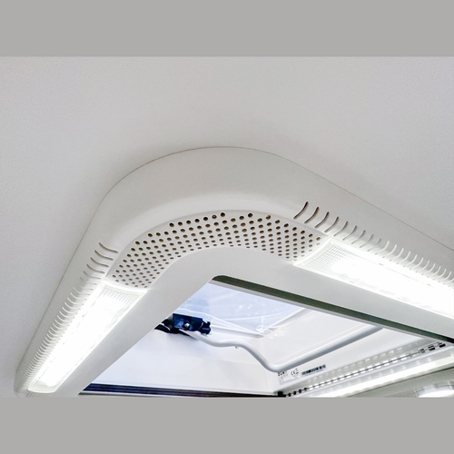 Casa rodante Ranger Skylight LED 450X400 completa caravana escotilla techo Eurostyle RVSL450400F - Imagen 4 de 9