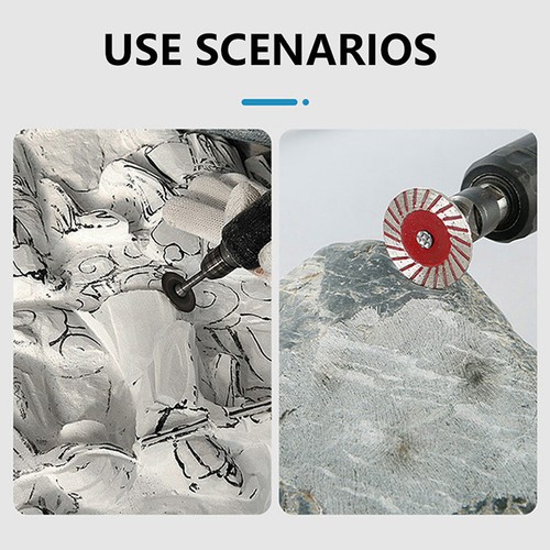 Juego de discos de rueda de corte de diamante de 6 mm para herramienta giratoria Dremel disco de muelas abrasivas - Imagen 5 de 23