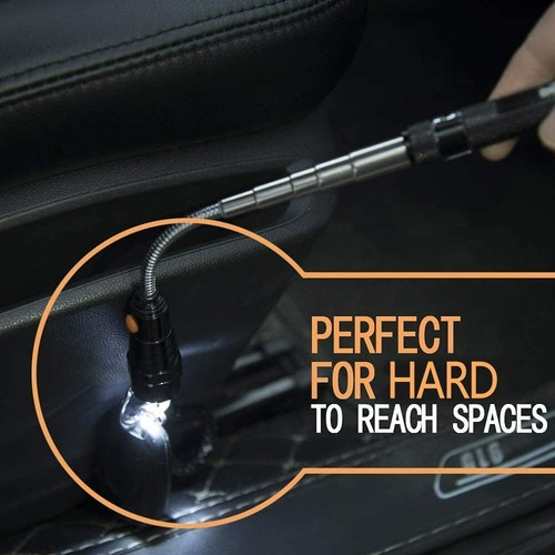 VIBELITE Magnet 3 LED Magnetic Pickup tool Telescoping Flexible Extensible Le... - Picture 6 of 7