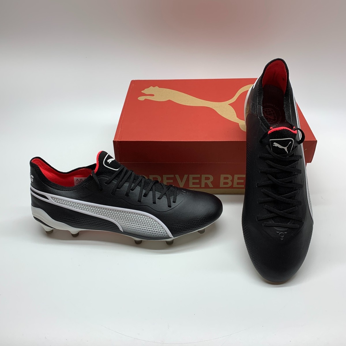 Puma King Ultimate FG AG 107563 01 Black Firm Ground Soccer