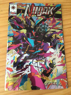 NINJAK # 1 NM SIGNED BY JOE QUESADA & PALMIOTTI VALIANT COMICS