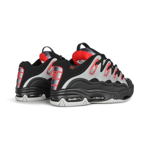 Zapatos de skate Osiris D3 2001 - negros/lt. Gris/Rojo - Imagen 3 de 7