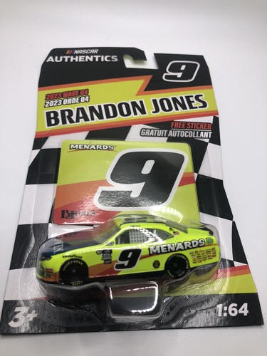Brandon Jones #9 Menards Chevrolet NASCAR AUTHENTICS 2023 Wave 4 1:64 - Picture 8 of 9