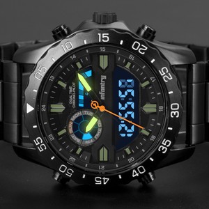 INFANTRY-LED-Mens-Digital-Analog-Wrist-Watch-Chronograph-Military-Sport-Rubber