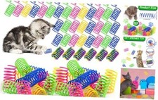 480 Pack Pets Spring Toys Pets Colorful Cat Toys Playful Coils Spiral Springs