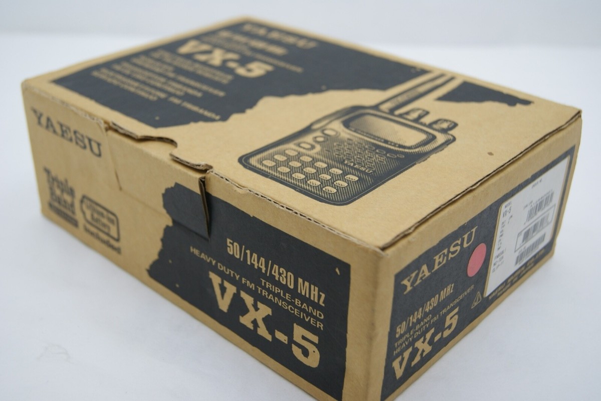 YAESU STANDARD VX-5 50/144/430MHz Triband Radio 5W + Extras