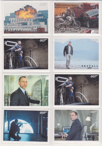 18 CARD LOT JAMES BOND SILVER FOIL AUTOGRAPHS & RELICS SKYFALL PARALLEL 18 CARD LOT JAMES BOND SILVER FOIL AUTOGRAPHS & RELICS SKYFALL PARALLEL