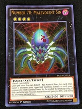 YUGIOH NUMBER 70 MALEVIOLENT SIN DUSA-EN014 1ST ULTRA (NM)