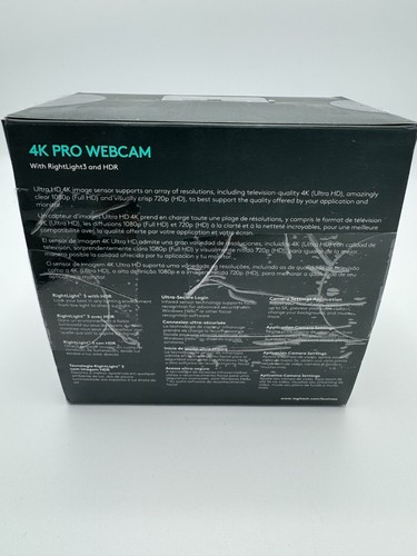 Logitech 4K PRO Webcam - High Definition Video Quality - Afbeelding 7 van 7