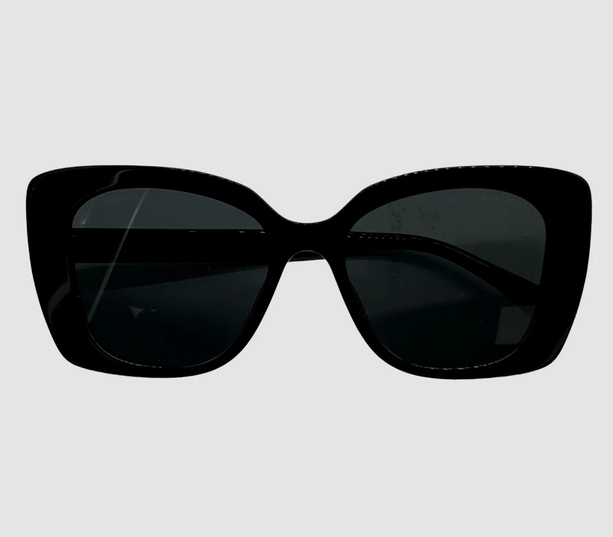 chanel black cat eye sunglasses