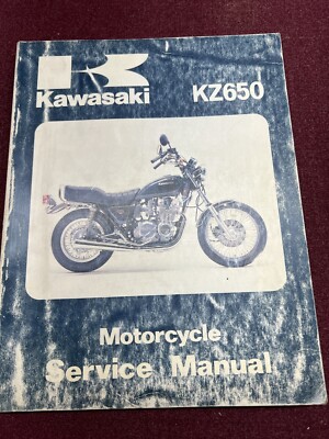 OEM KAWASAKI 1981 KZ650 SERVICE MANUAL - PAGES CLEAN - 99924