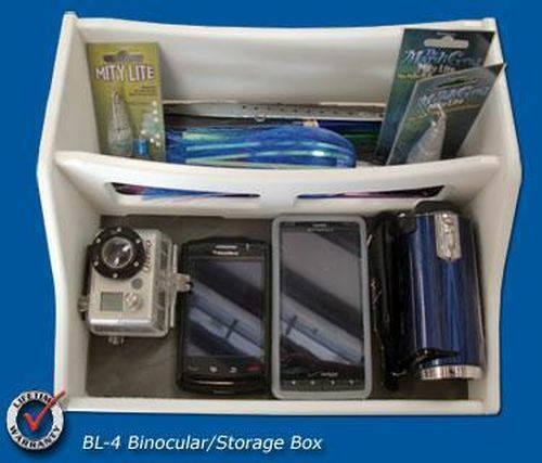 Soporte de almacenamiento/binoculares XL polímero blanco azul marino profundo BL-4 - Imagen 1 de 5