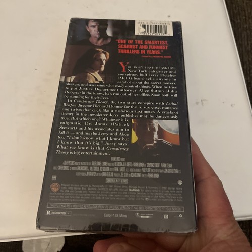 Conspiracy Theory (1997) VHS Mel Gibson Brand New Factory Sealed! - Picture 3 of 5