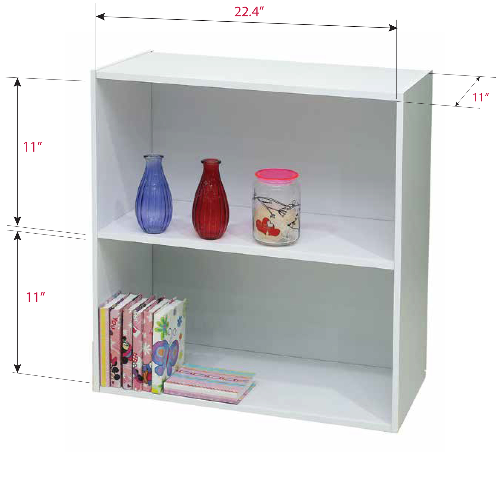 Rustic Wood Etagere Bookcase Open Storage Book Shelves with Metal Frame Accent Furniture Shelving Unit for Home Office KINGSO 2-Tier Industrial Bookshelf