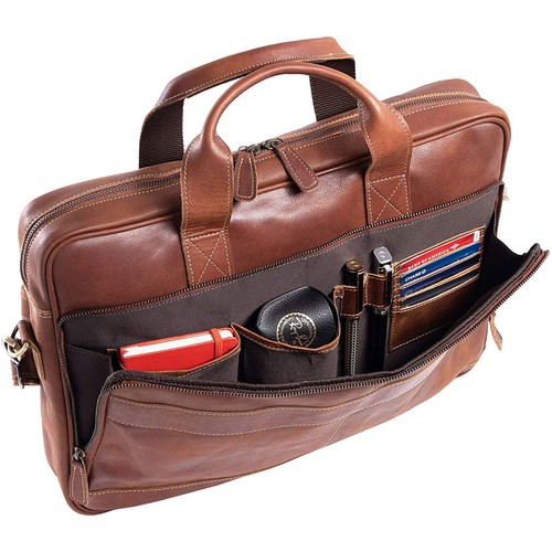 Leather briefcases Laptop Messenger Bags for Men and Women Best Office Bag - Picture 16 of 42