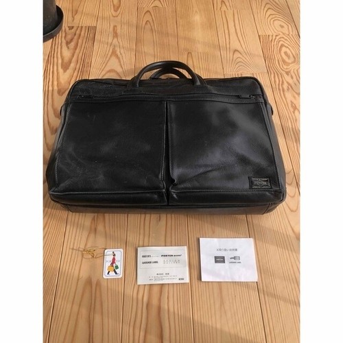 Auth Porter Yoshida Bag/Made In Japan Full Leather Business Bag From Japan - Picture 2 of 8