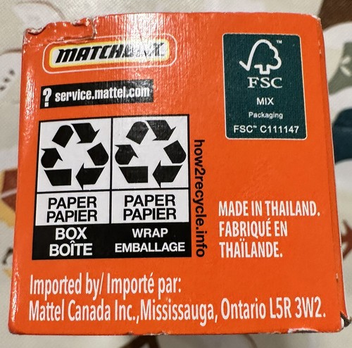 2019 Fiat 500 Turbo Diecast Car #11/100 Matchbox Power Grabs 2022 956C - Picture 6 of 6