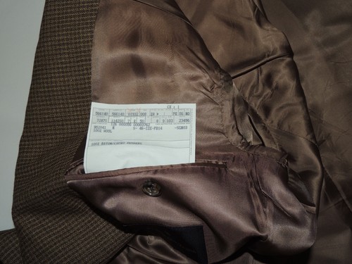 Veste homme Ermenegildo Zegna à carreaux marron 100 % laine manteau 40 R - Photo 7/9