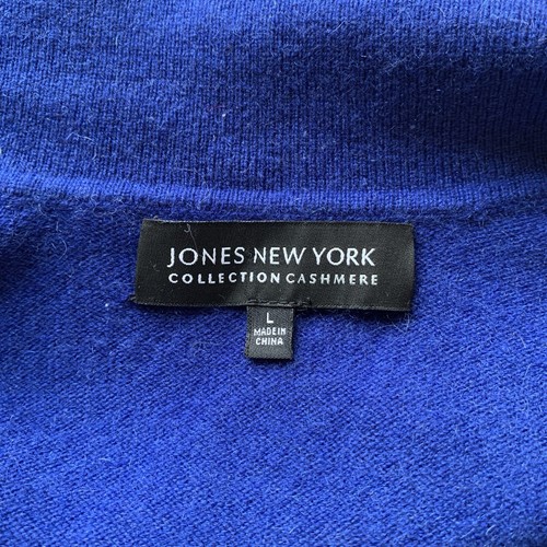Jones New York cobalt blue cashmere cardigan - Picture 4 of 7