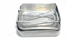 Original set of 2 x British army surplus mess tins / camping pans