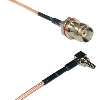 RG316 TNC Female Small Bulk to CRC9 MALE ANGLE RF Cable Rapid-SHIP LOT