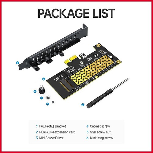 Tarjeta adaptadora M.2 NVME SSD a PCIe 4.0/3.0 X1 Gen 4 16 Gbps velocidad completa - Imagen 5 de 5